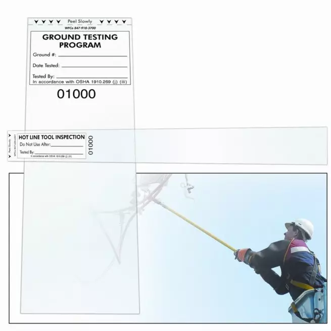 Grounds Testing & Hot Stick Inspection Labels