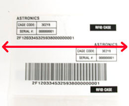 RFID Shipping Label Polarization Image