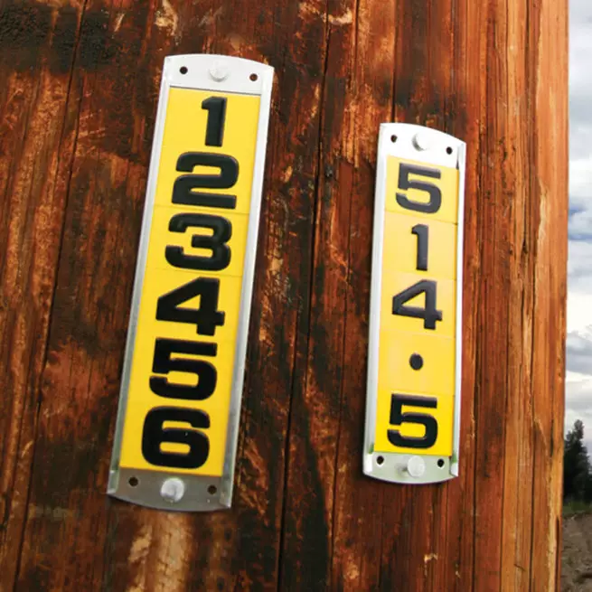 Aluminum Utility Pole Tags