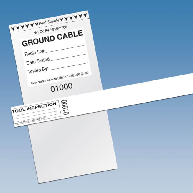 Grounds Testing & Hot Stick Inspection Labels - Image 2