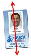 RFID ID Badge, Proximity Card Polarization Image