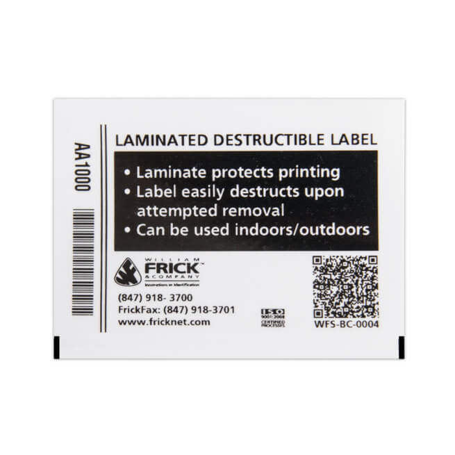 Laminated Destructible Labels - Image 2