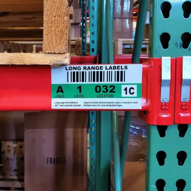 Long Range Warehouse Labels
