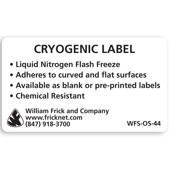 cryogenic label