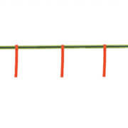 Yellow and orange barricade tape.